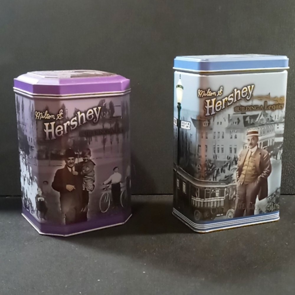 Vintage 1996 Hershey's "Building a Legacy Cannister Series" (Cannisters #2 & #3)